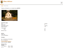 Tablet Screenshot of obecmilinov.cz